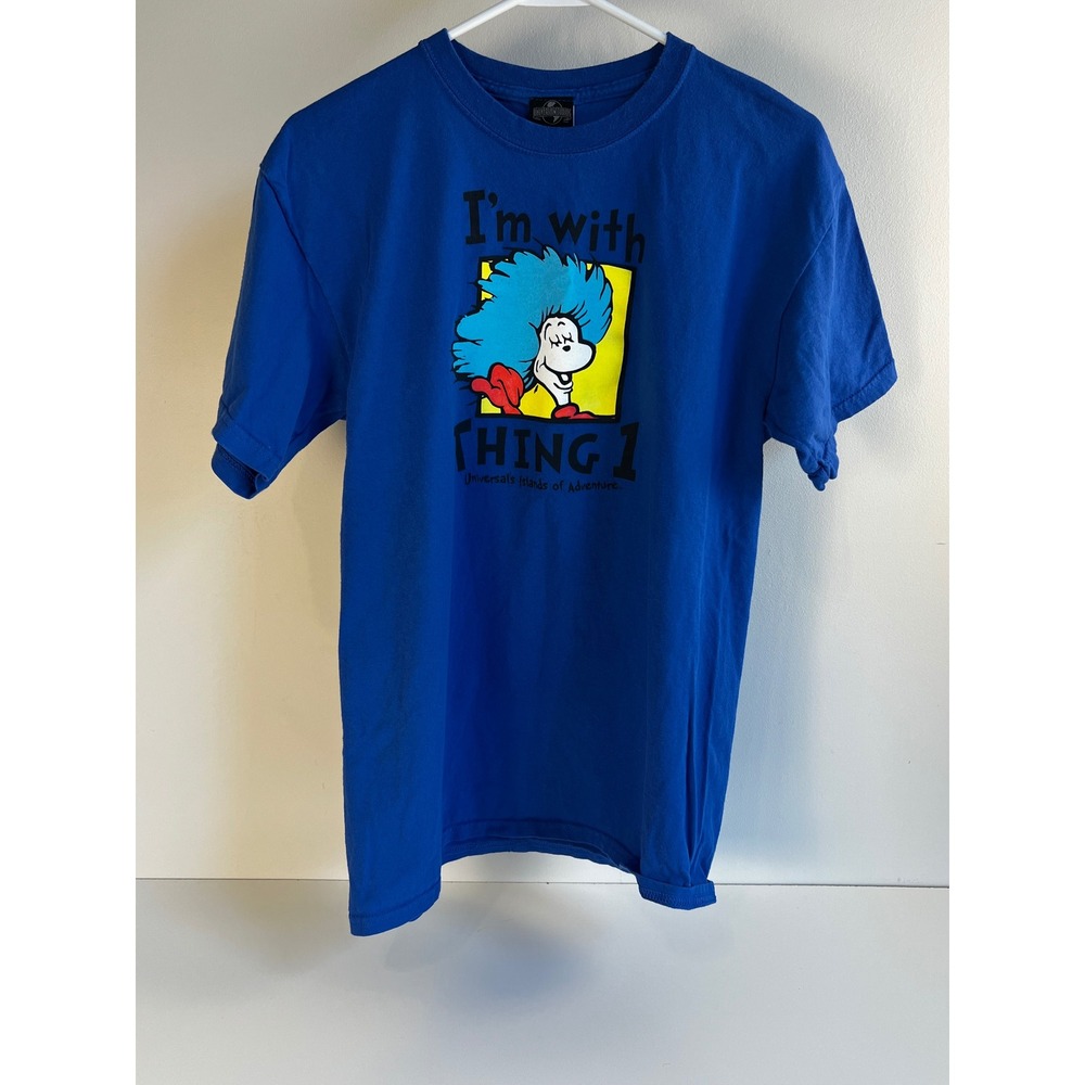 Vintage Universal Studios I'm With Thing 1 Dr. Seuss T-Shirt Sz M